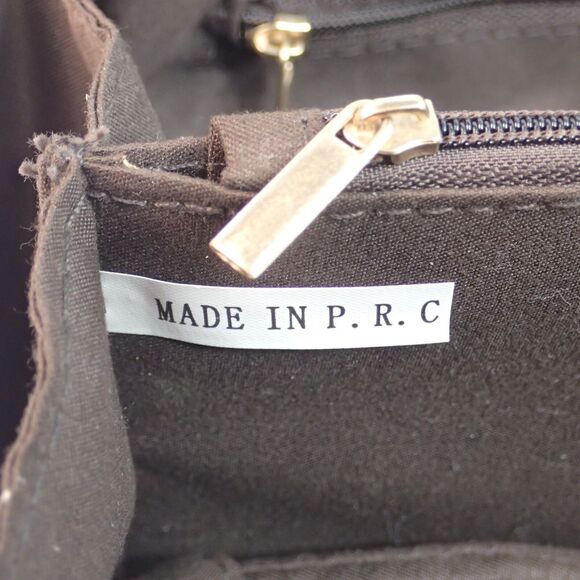 Vintage Quilted Frame Handbag Jeweled Brooch Accent Peoples Republic Of China - Picture 2 of 16